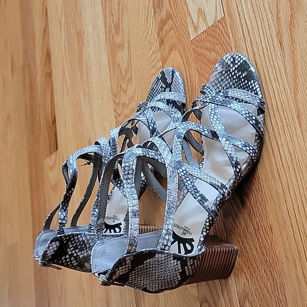 Fergalicoous by Fergie Moses Snakeskin Print Sandals